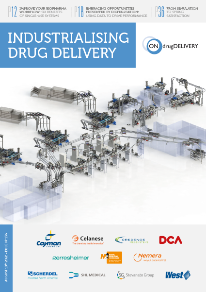ONdrugDelivery Magazine August 2022 Issue Front Cover - Industrialising Drug Delivery